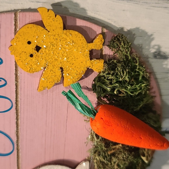 Easter Sign with Ribbon - Mailable- Perfect for wall hanging or Easter Card gift - Picture 3 of 5